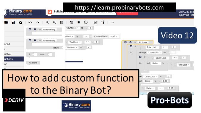 Add custom function to binary bot